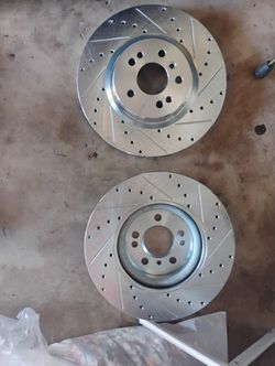 Mercedes-Benz ML Drilled And Slotted Front Rotors