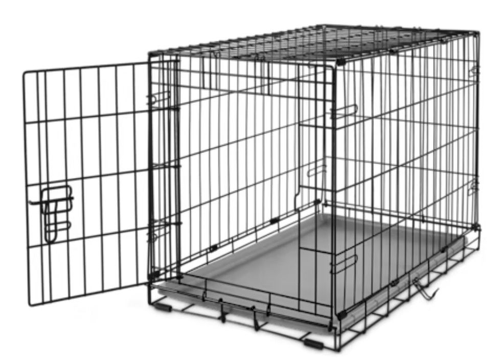 Happy Place One Door Dog Crate Size Medium