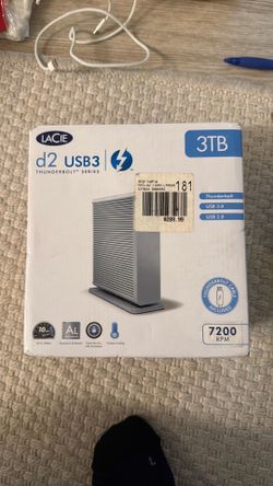 LaCie d2 3TB Thunderbolt & USB 3.0 External Hard Drive