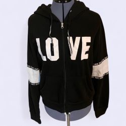 AQ-Sport Juniors Size 3XL Black Full Zip Hoodie