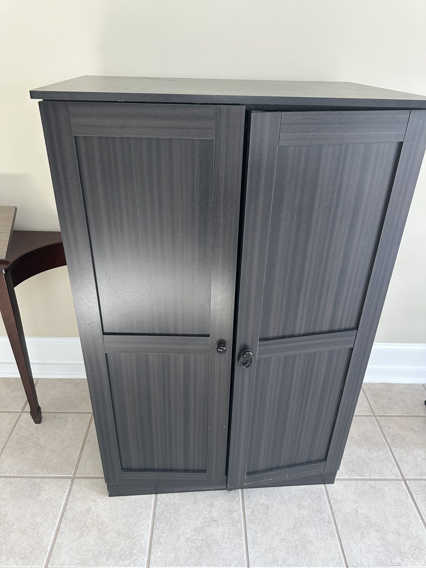 Free ! Very Nice Cabinet For Storage . T V Or Clothes Cannot Add A Rod .