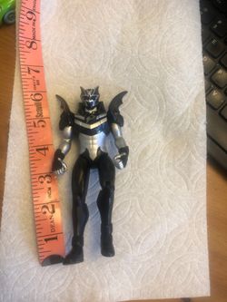 Vintage 2007 BLACK BAT Power Rangers 5.75" Figure Bandai