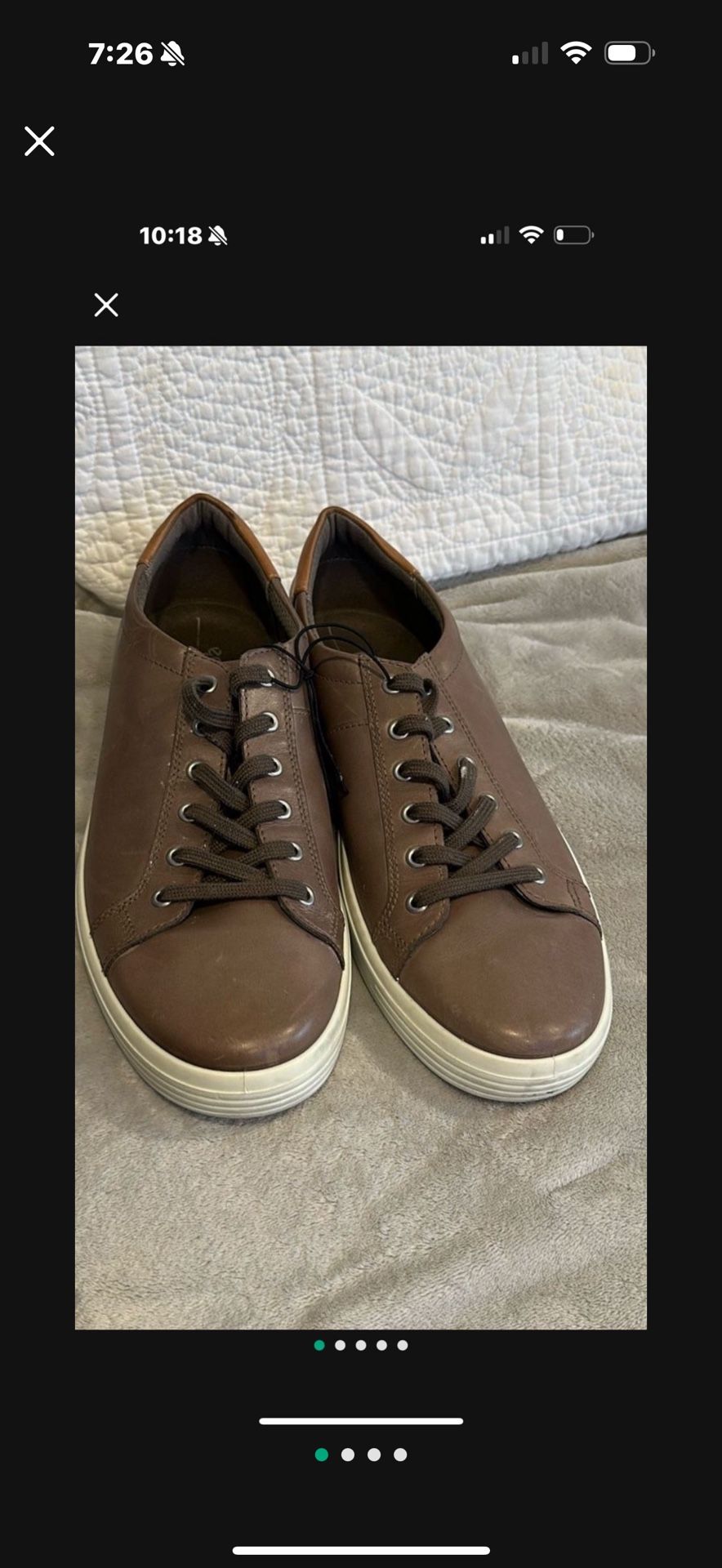 Men’s Brown Leather Ecco Shoes. Size 46/12-12.5