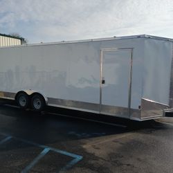 8.5x24ft Enclosed Vnose Trailer Brand New Car Truck Motorcycle ATV Bike Hauler Moving Storage Cargo Traveling