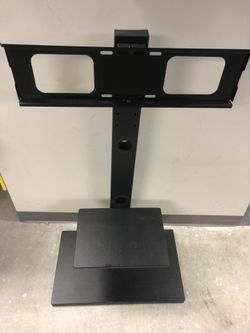 Universal swivel tv floor stand black shelf