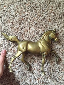Brass Horse Statue