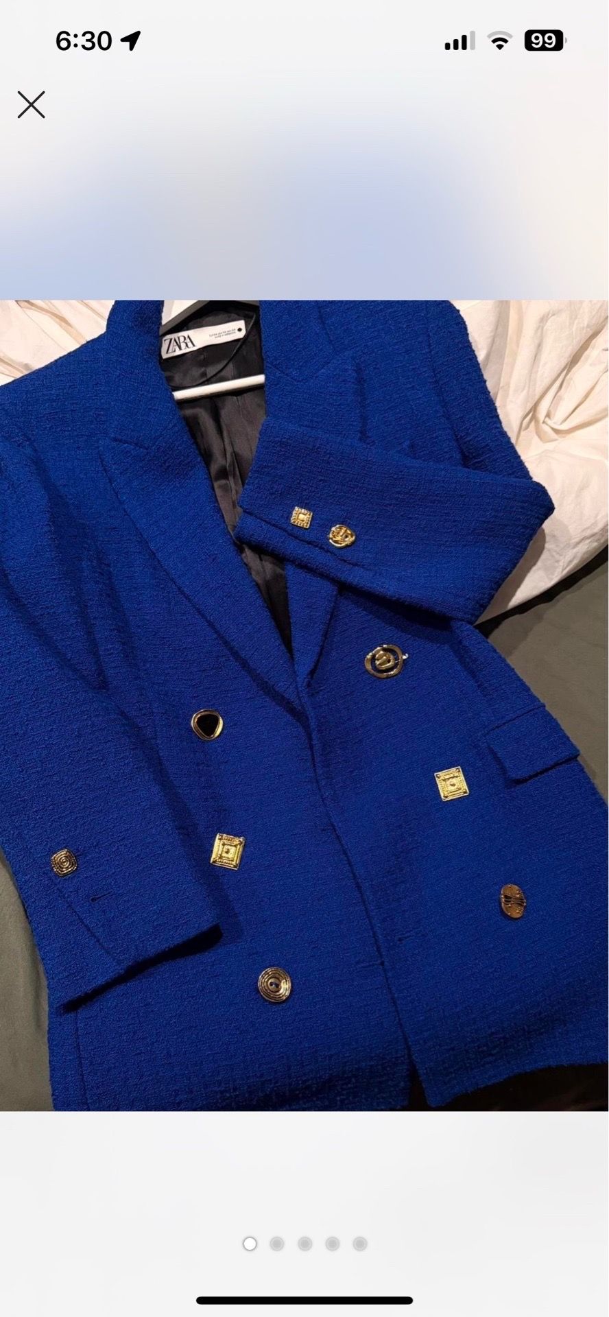 Zara jacket size XS
