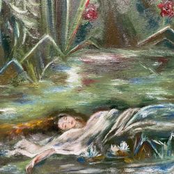 Hand-painted, oil painting 10x8 