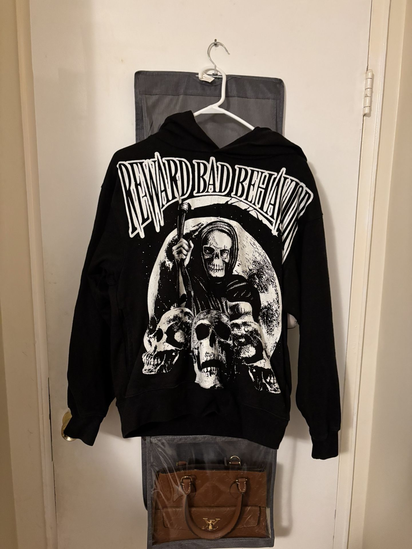 Black and White Reward Bad Behavior Hoodie