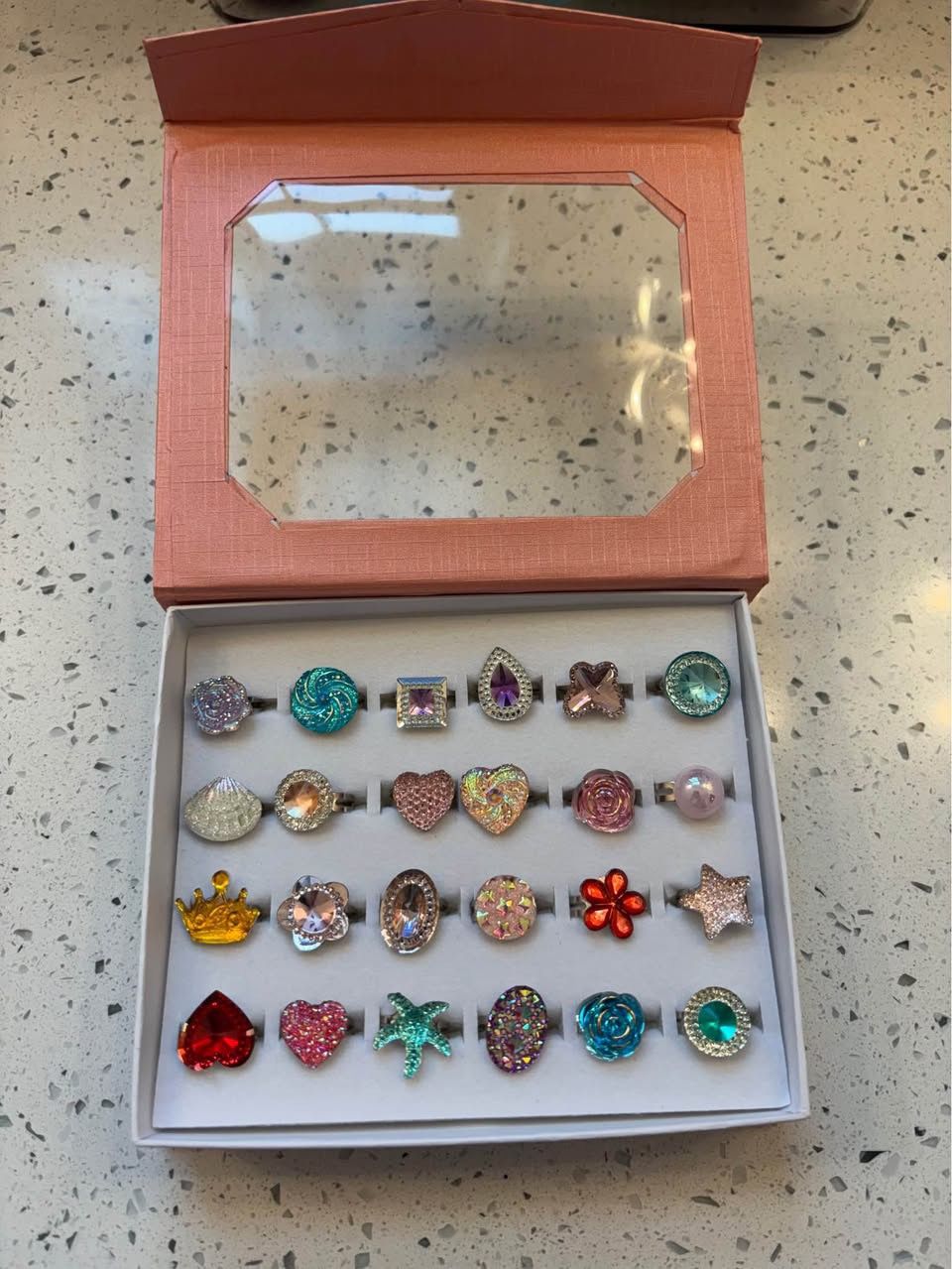 New - Adorable girl’s princess play rings