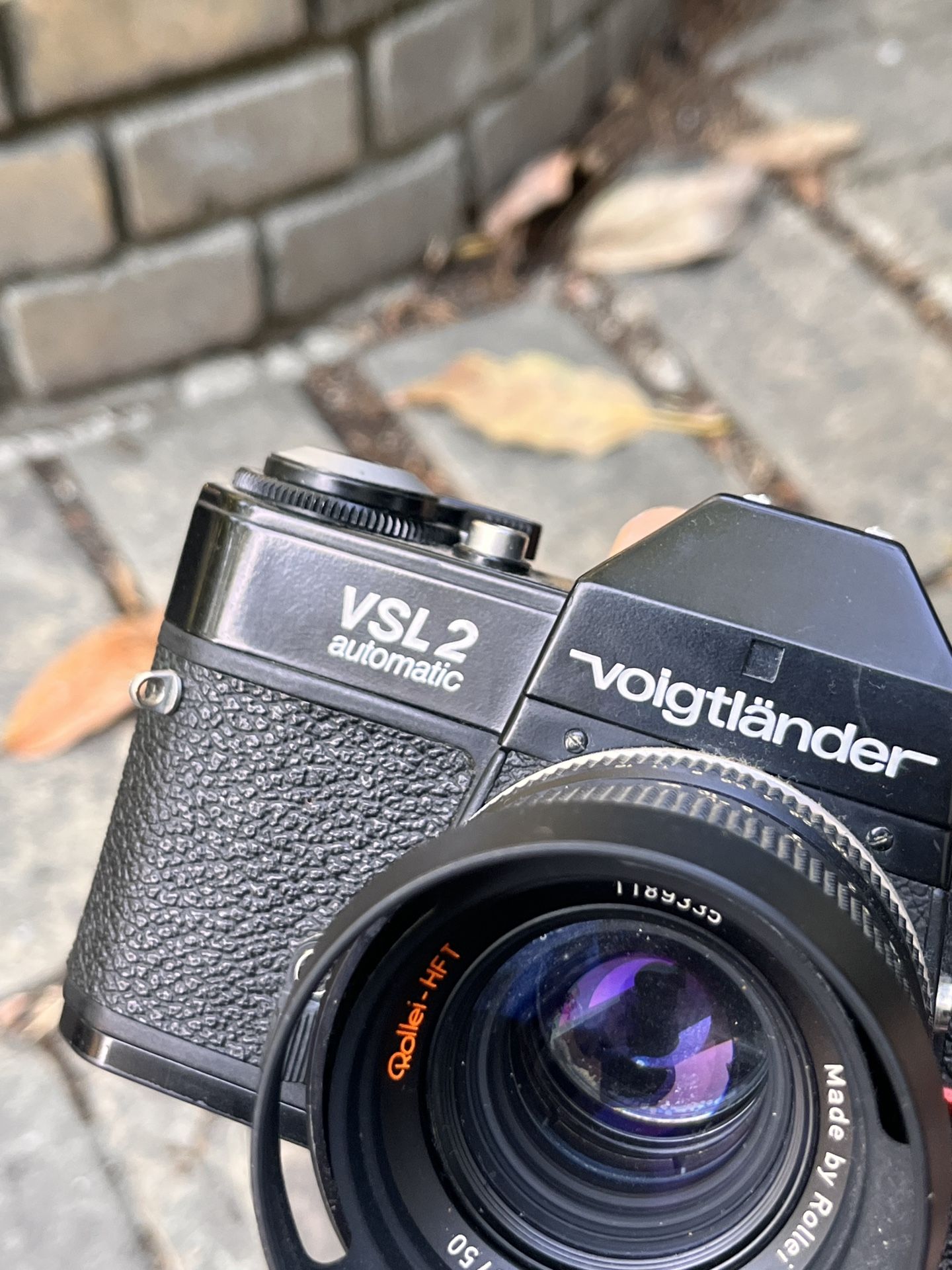 Voigtlander VSL-2 35mm film camera SLR w/ Rollei Zeiss Planar