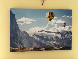 Hot Air Balloon Print on Canvas
