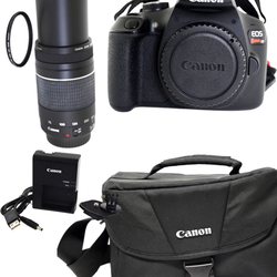 Canon EOS Rebel T7 Digital 24.1MP SLR Camera w/Lens 75-300mm f/4-5.6 III KIT