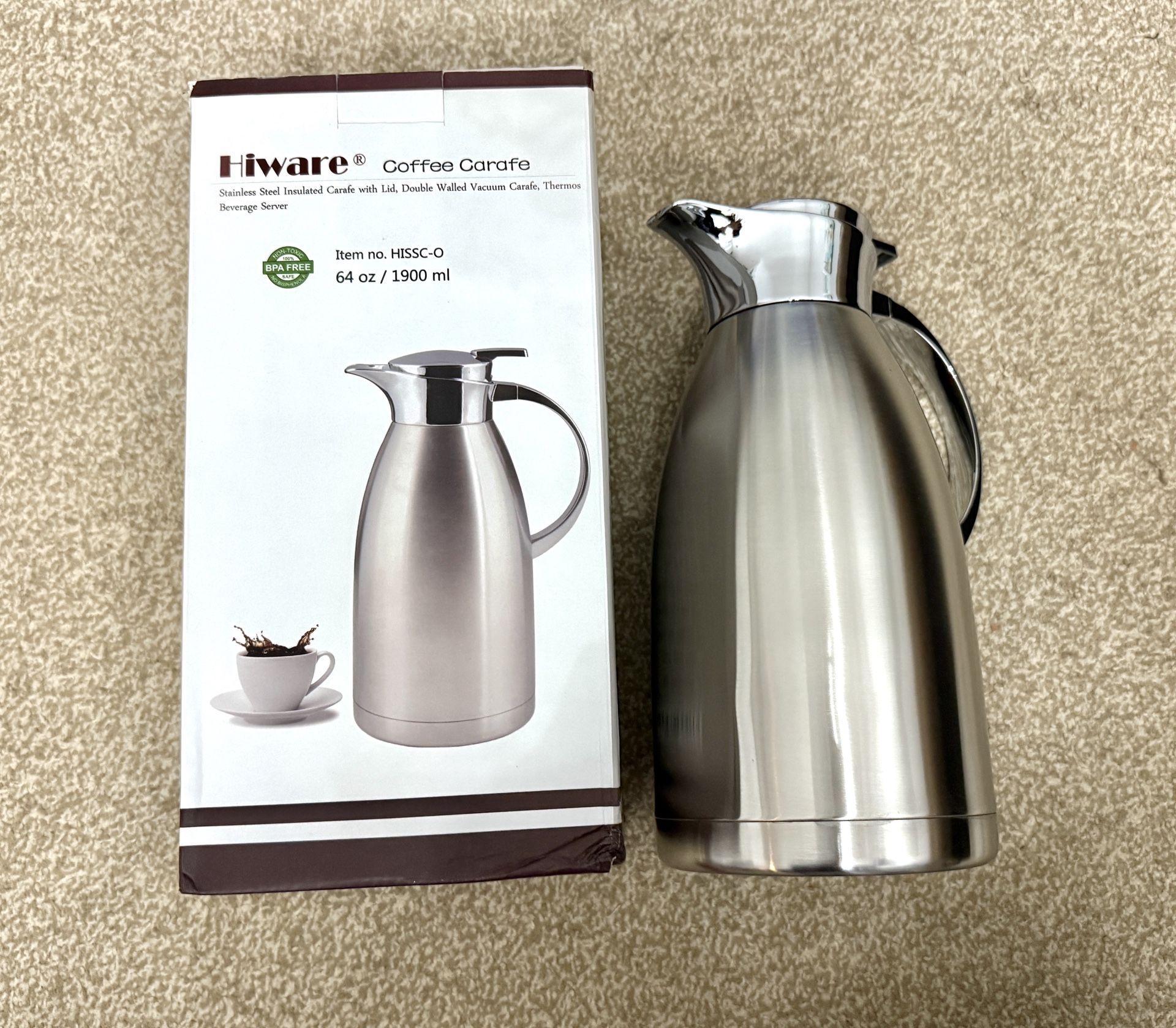 New coffee Carafe 64 Oz Gift Kitchen Drinks