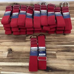 Baseball Red Adjustable Belts