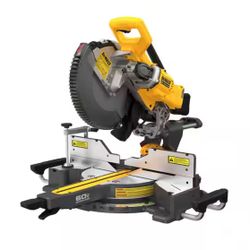 DEWALT 60V Lithium-Ion 12 in. Cordless Sliding Miter Saw with rolling stand