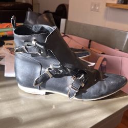 Balenciago Authentic Leather Boots  Size 37 