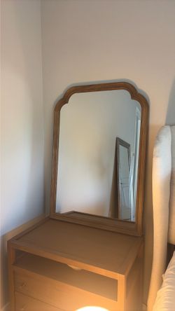 Wooden framed mirror