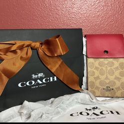 Coach Snap Phone Crossbody In Signature Canvas