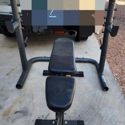 Squat Stand, FID Weight Bench, 7ft Bar