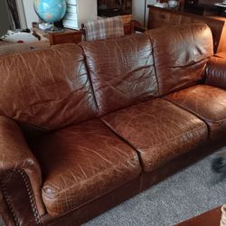 Natuzzi, Italian Leather Sofa