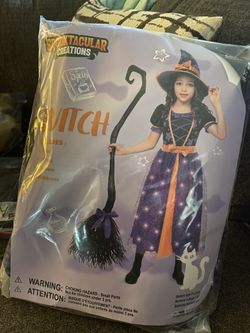(1MC02) Girls Witch Costume S(5-7yrs) Spooktacular Creations Néw