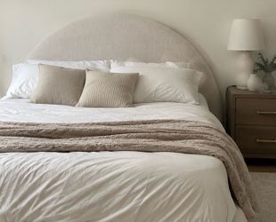 King Size Bed Frame + Therapedic Mattress