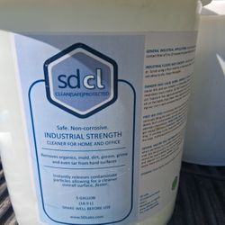 36 5gallon Buckets Of Industrial Cleaner. And 20 Spray Bottles That Come With It.