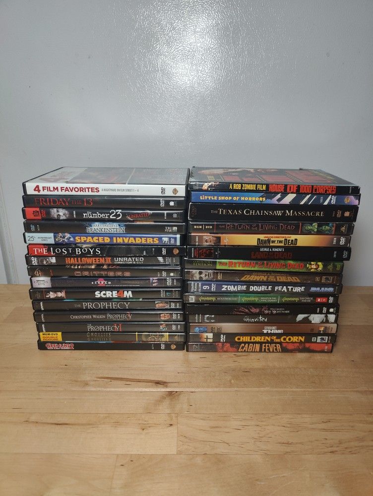 30 Horror Movies On DVD