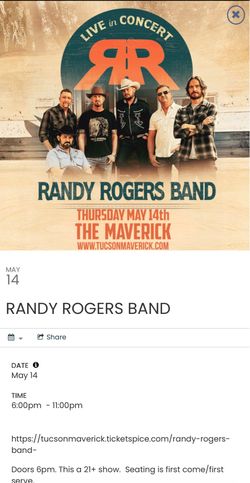 Randy Rogers Band - 5/14