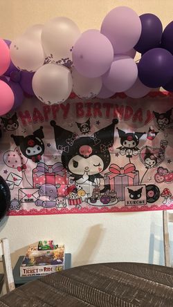 Kuromi Birthday Decorarions