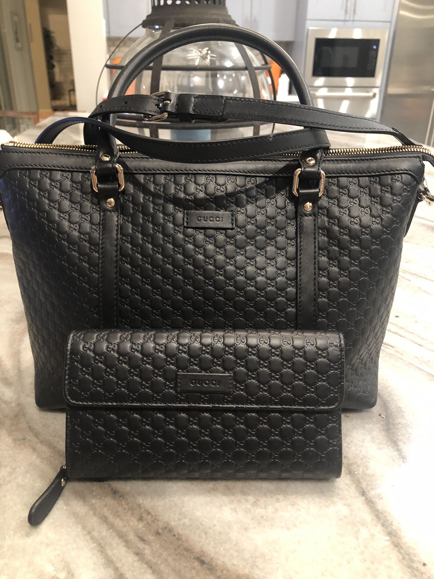 Black Gucci bag