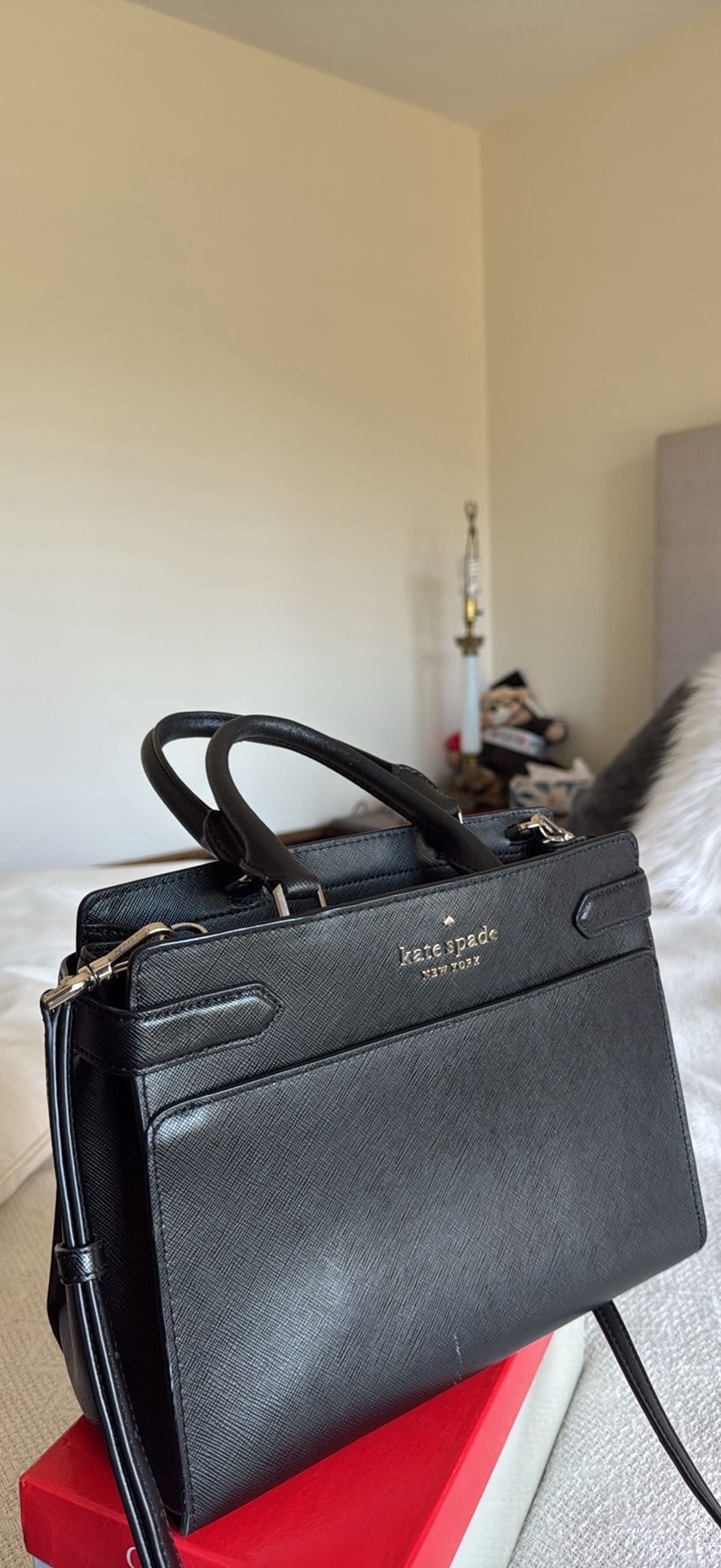 Kate Spade black leather purse