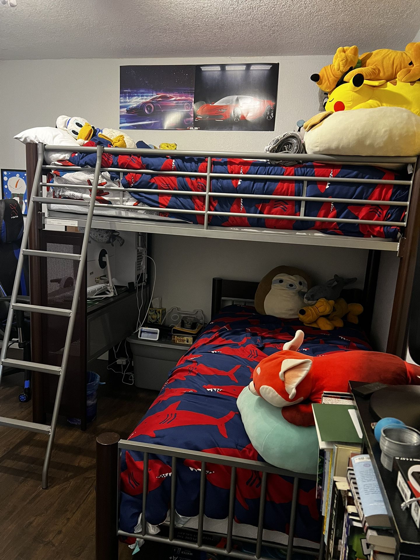 Gently Used Bunk Bed With Desk