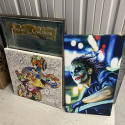 Disney & Joker Canvas 2 Items 