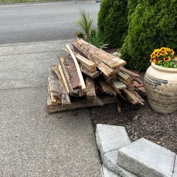 Scrap Old Fence Wood To Burn