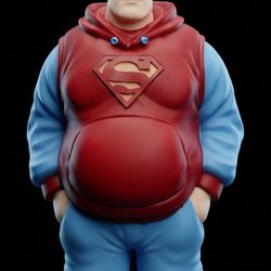 Superman Fat PRINT 3d