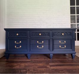 Navy Vintage Dresser