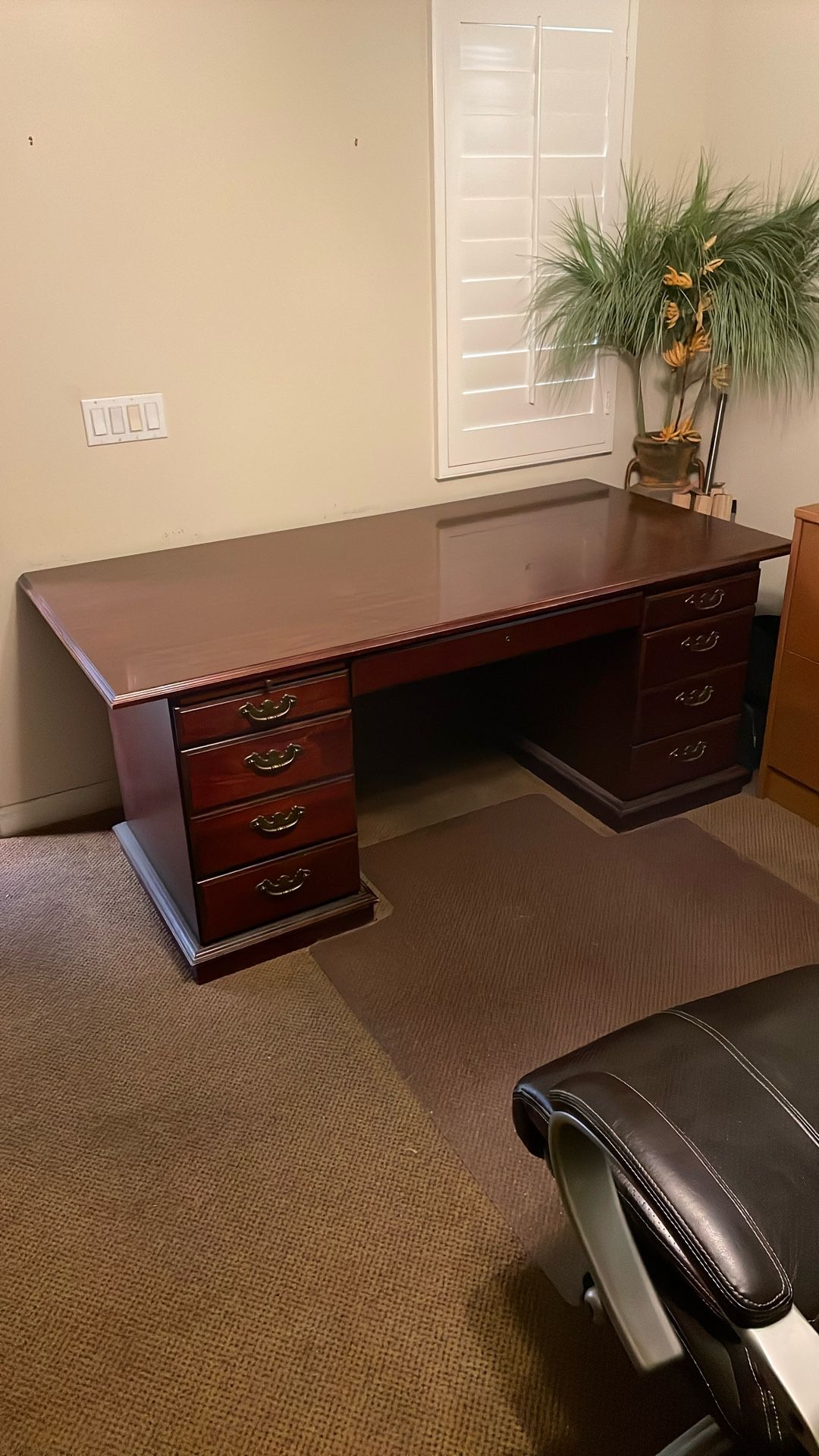 Executive Desk & Credenza