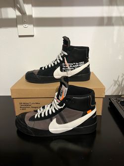 Very lightly worn SZ 11.5 Offwhite Blazer Mid (Grim Reaper)