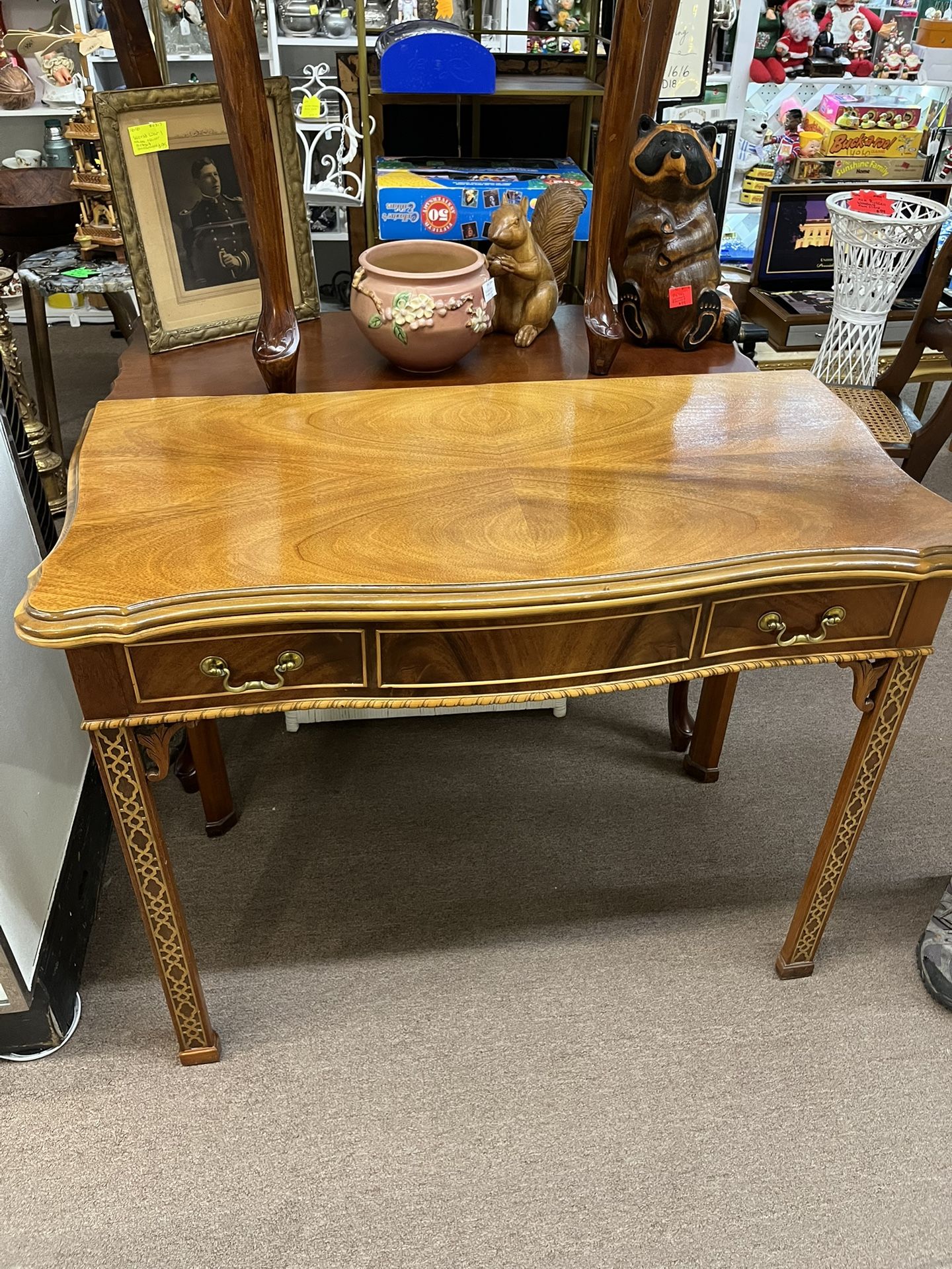 Antique Game Table Desk