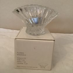 Brand New Mikasa Flores Crystal Votive Candleholder 2 3/4”