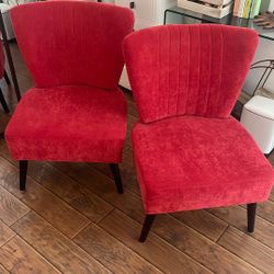 Red Lounge Chairs