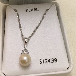 Sterling Silver Pearl Pendant