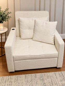FUTON SLEEPER CHAIR- adjustable and LIKE NEW