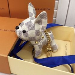 French Bulldog Keychain Checkered Cute Accessories Women