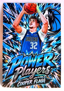 2026 Cooper Flagg Swag Nation Cards CUSTOM ART  Power Players  Dallas Mavericks Basketball Card