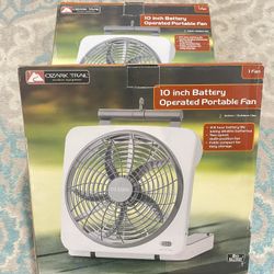 Operated Portable Fans 2pcs