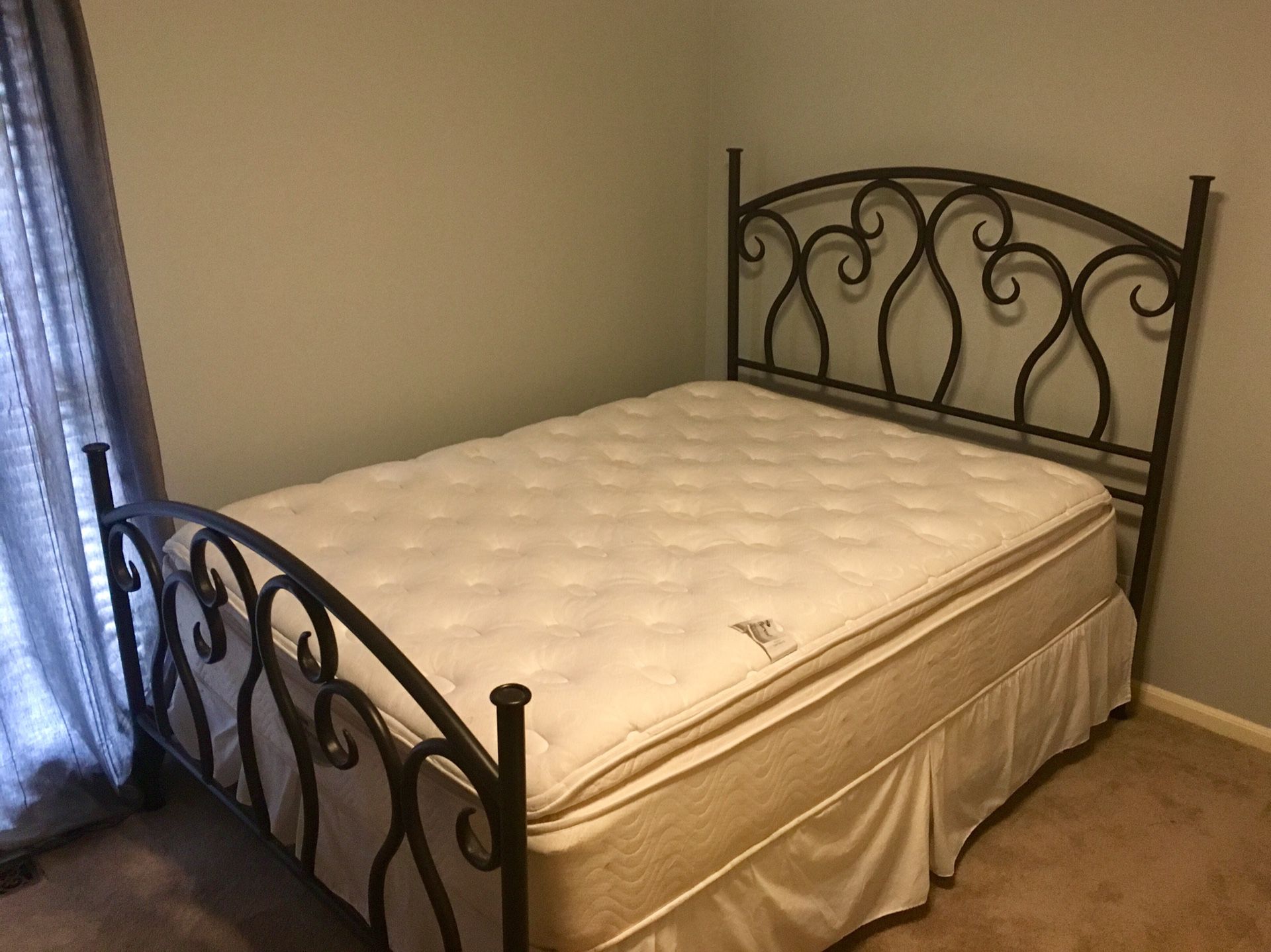 Iron bed frame
