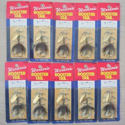 10 Packs Worden's Original Rooster Tail - 204 BL - Spinnerbaits - Fishing Lures